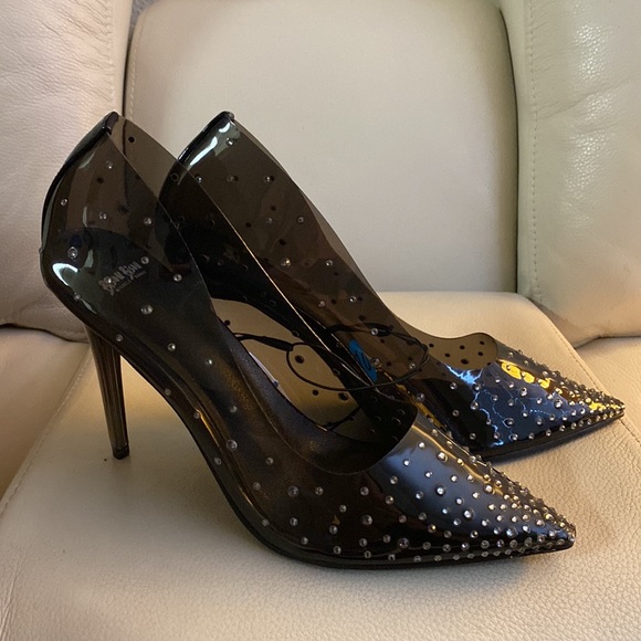 Bisou-Bisou Michelle Bonbot Rhinestones black Pumps. - Picture 3 of 5